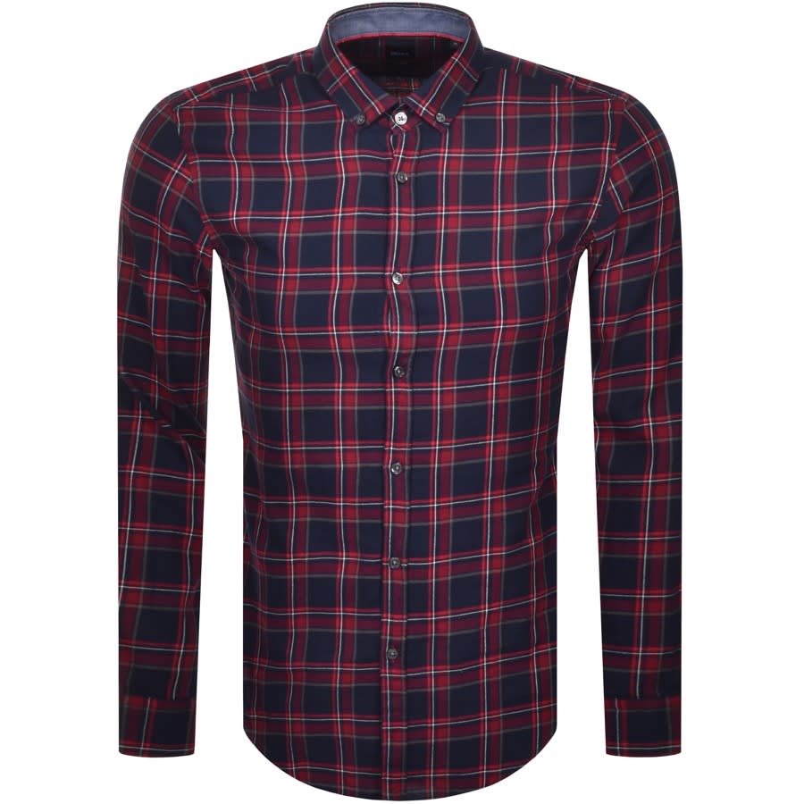 Alternative Image for ProductBOSS Rikard Check Shirt Red1